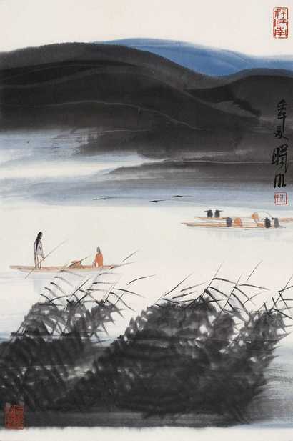 林曦明 山水 立轴